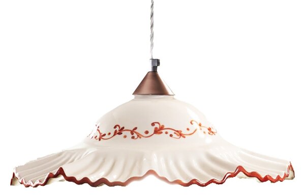 Lampadario ceramica due p illuminazione hope sg e27 led classica lampada soffitto sospensione - Due P Illuminazione