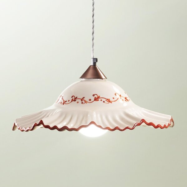 Lampadario ceramica due p illuminazione hope sg e27 led classica lampada soffitto sospensione - Due P Illuminazione