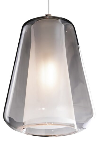 Lampadario moderno top light double skin 1176bi s3 s abg mc e27 led vetro multicolor sospensione - Top Light