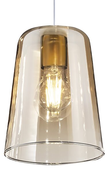 Lampadario top light shaded 1164os s7 r am ra e27 led vetro colorato lampada soffitto - Top Light