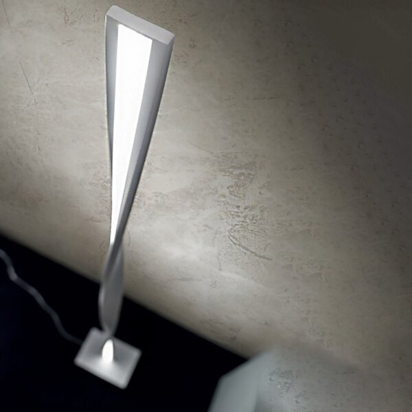 Piantana moderna promoingross twist p183 led dimmerabile lampada terra - Promoingross