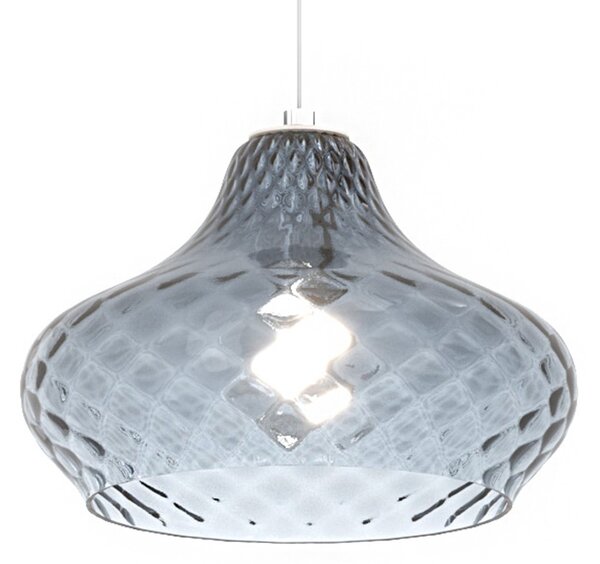 Lampadario vetro colorato top light dress 1191 os s5 tp ambra zaffiro e27 led lampada soffitto moderna classica - Top Light
