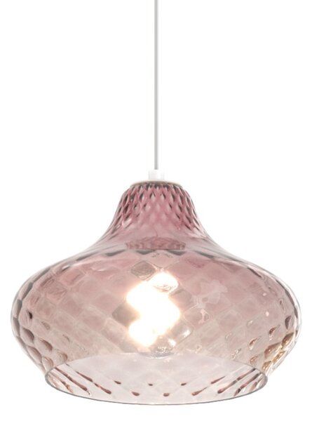 Lampadario vetro colorato top light dress 1191 cr s3 smix e27 led lampada soffitto moderna - Top Light