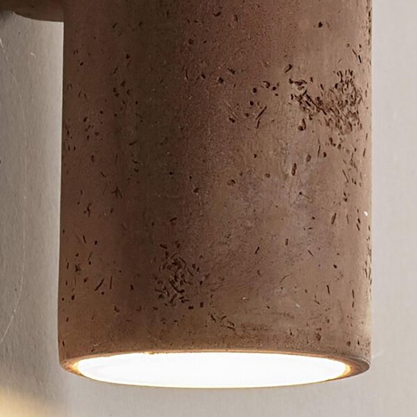 Applique esterno toscot hans 1192 gu10 led ip55 lampada parete biemissione rustica - Toscot