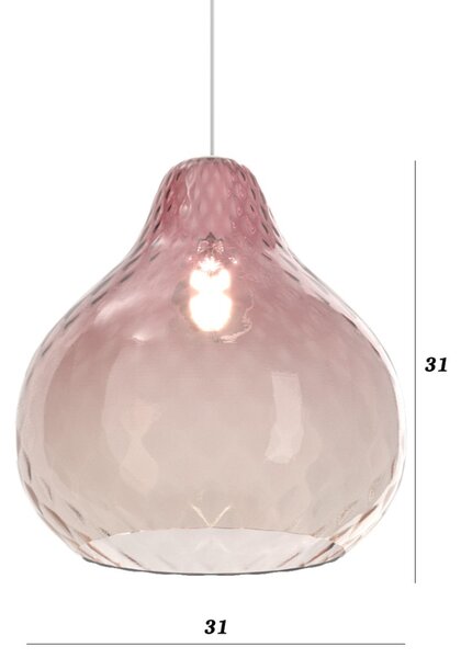 Lampadario vetro colorato top light dress 1191 cr s3 smix ru e27 led lampada soffitto moderna - Top Light
