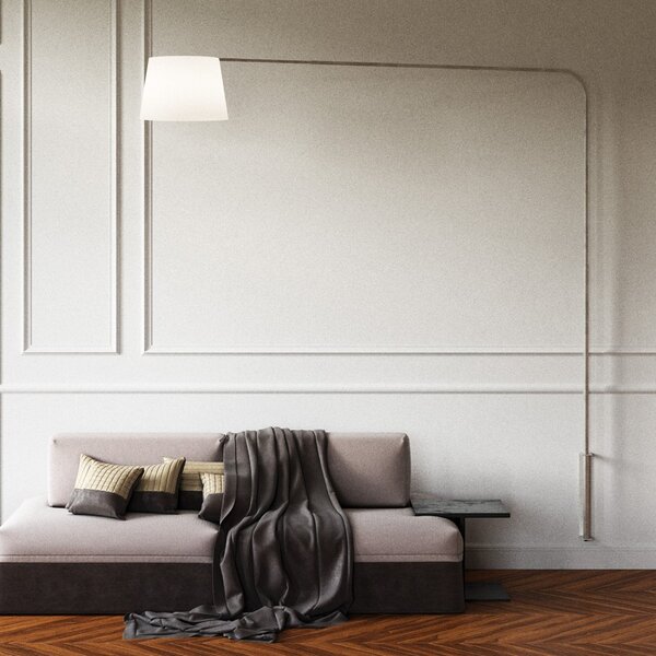 Piantana parete arco moderna top light corner 1189 b7 e27 led metallo lampada parete braccio cono - Top Light