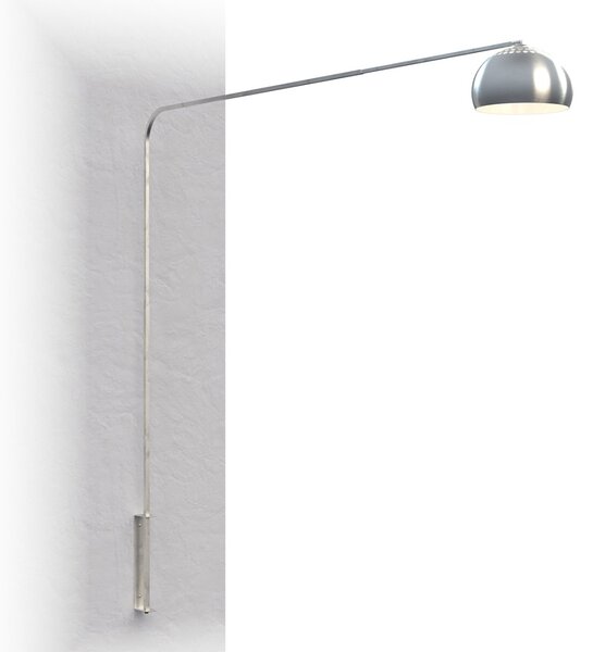 Applique braccio arco moderna top light corner 1189 b7 e27 led metallo lampada parete - Top Light