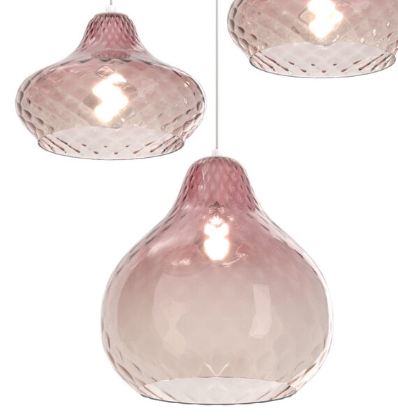 Lampadario vetro colorato top light dress 1191 bi s3 tmix ru e27 led lampada soffitto moderna - Top Light