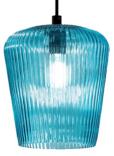 Sospensione vetro colorato gea luce numa bt3 e27 led lampada soffitto decentramento moderna - Gea Luce