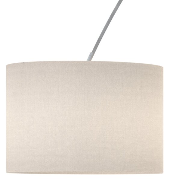 Piantana terra arco moderna top light turning 1187 b3 e27 led metallo tessuto lampada terra - Top Light