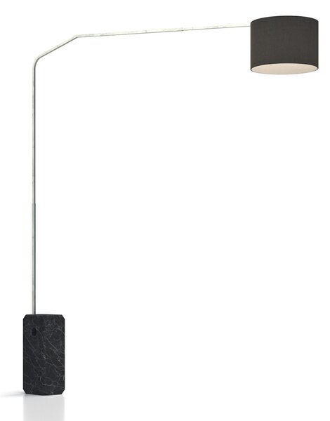 Piantana terra arco moderna top light slope 1188 b2 e27 led metallo tessuto lampada terra - Top Light