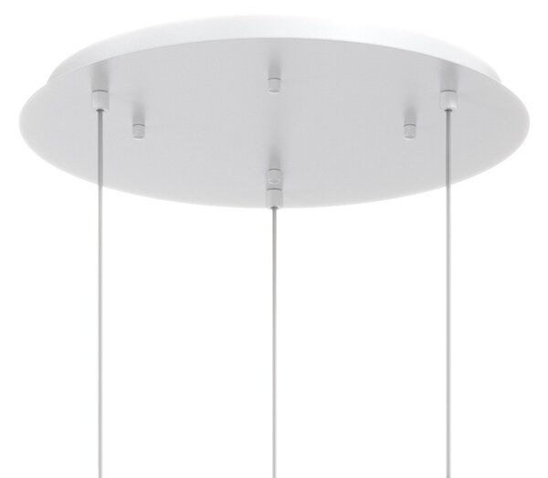 Lampadario vetro colorato top light dress 1191 bi s3 tmix za e27 led lampada soffitto moderna - Top Light