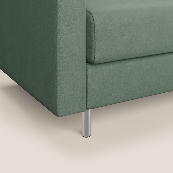 Megan poltrona letto in microfibra smacchiabile T11 verde