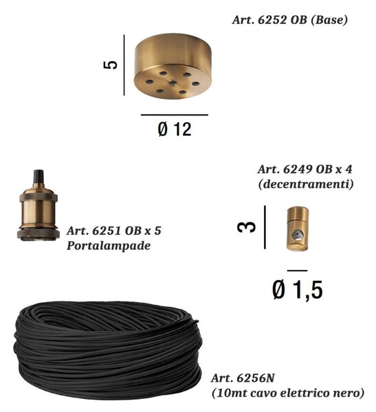 Sospensione vetro soffiato perenz trix s5 e27 led lampada soffitto ragnatela multiluce classica - Perenz