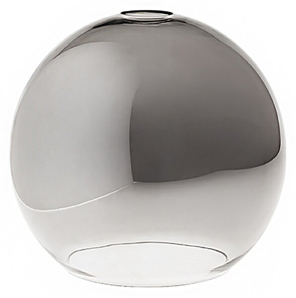 Sospensione vetro soffiato fumè perenz sphere s3 e27 led lampada soffitto moderna - Perenz