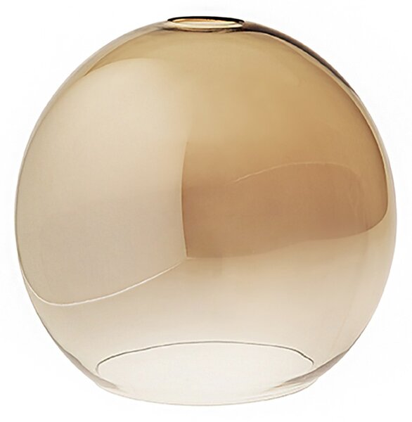 Sospensione vetro soffiato ambra perenz sphere s3 e27 led lampada soffitto moderna - Perenz