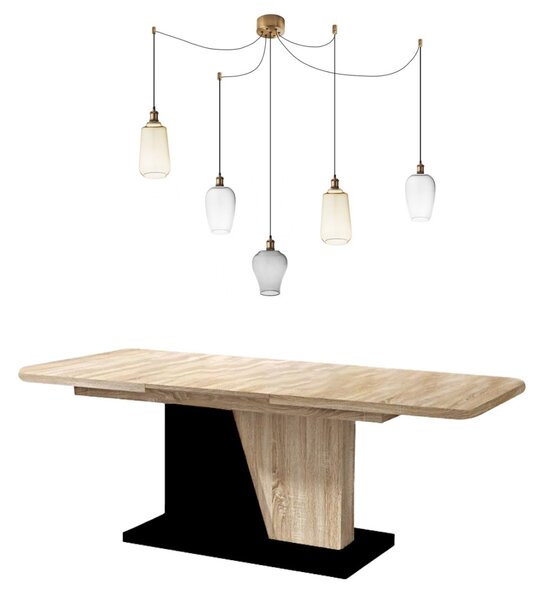 Sospensione vetro soffiato perenz trix s5 e27 led lampada soffitto ragnatela multiluce classica - Perenz