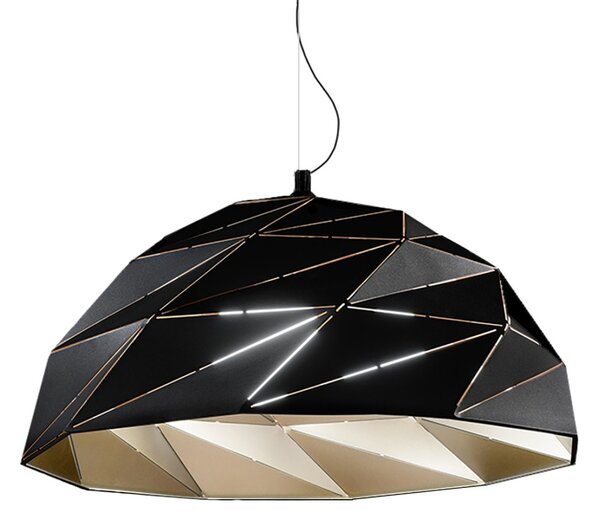 Lampadario moderno perenz tilt 6624 nor e27 led sospensione cupola metallo - Perenz