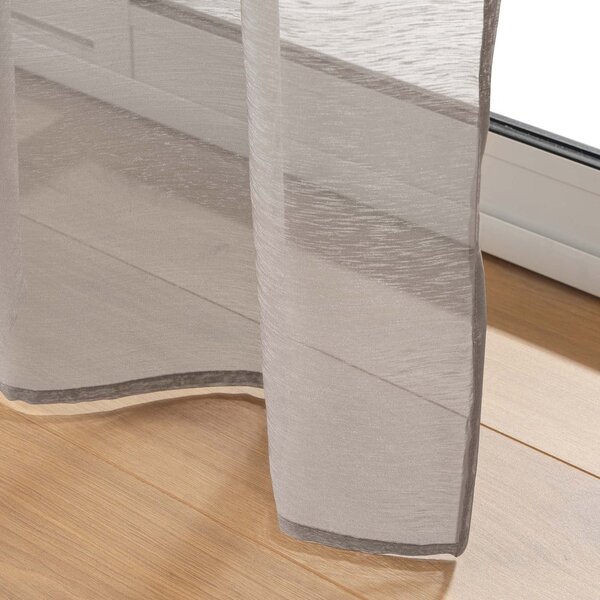 Tenda in voile marrone 140x240 cm Lissea - douceur d'intérieur