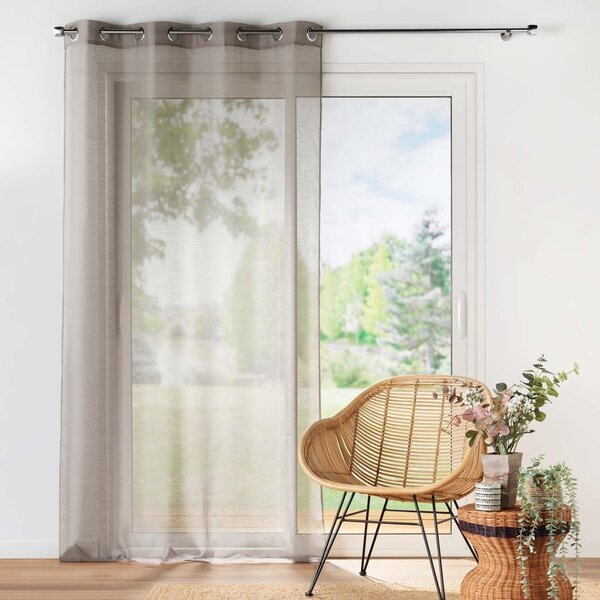 Tenda in voile marrone 140x240 cm Lissea - douceur d'intérieur