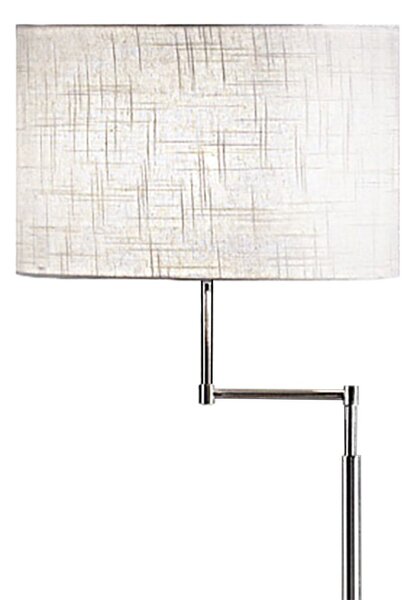 Piantana moderna perenz round hotel 6164 e27 led metallo tessuto lampada terra orientabile - Perenz