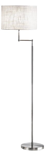 Piantana moderna perenz round hotel 6164 e27 led metallo tessuto lampada terra orientabile - Perenz
