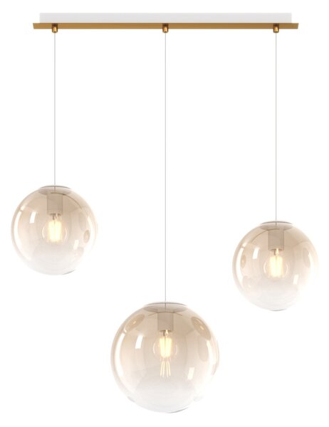Lampadario classico top light big eclipse 1194 os s3 rpm am e27 led vetro lampada soffitto sfera globo - Top Light