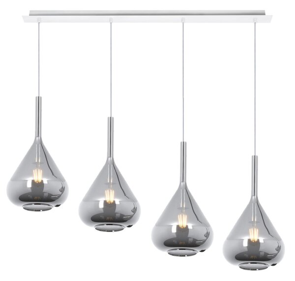 Lampadario top light kona 1177 bi s4 r fu e27 led lampada soffitto moderna - Top Light
