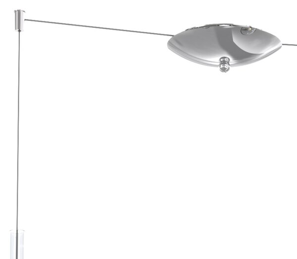 Lampadario top light kona 1177 cr s2 s tr e27 led lampada soffitto moderna - Top Light