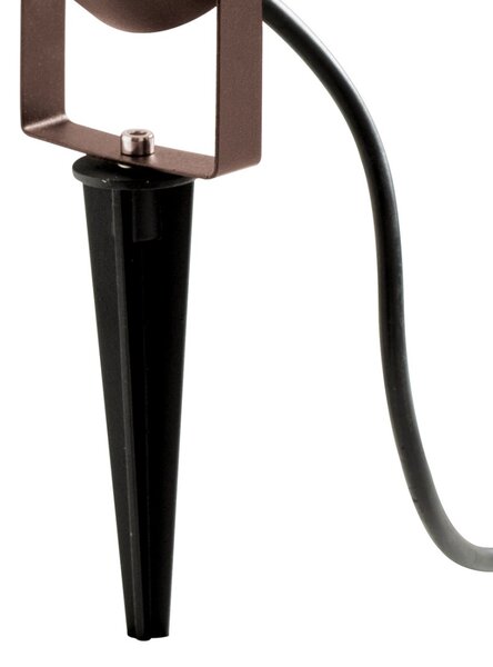Spot picchetto alluminio gea led ges1141 ip65 gu10 led proiettore terra orientabile esterno - Gea Led