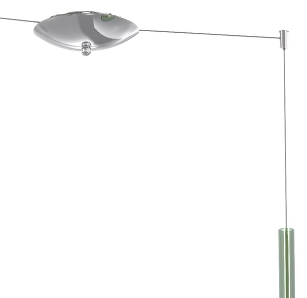 Lampadario top light kona 1177 cr s2 s mc e27 led lampada soffitto moderna - Top Light