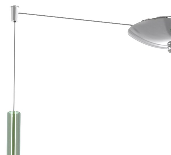 Lampadario top light kona 1177 cr s3 s ve e27 led lampada soffitto moderna - Top Light