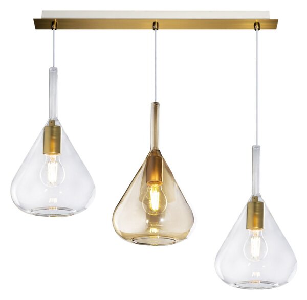 Lampadario top light kona 1177 os s3 r e27 led lampada soffitto moderna - Top Light