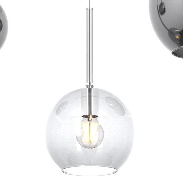 Lampadario moderno top light future 1155 bi s3 smix tc e27 led vetro pirex soffiato lampada soffitto - Top Light