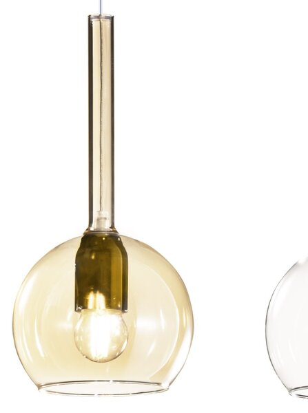 Lampadario classico top light future 1155 os s3 rp ta e27 led vetro pirex soffiato lampada soffitto - Top Light