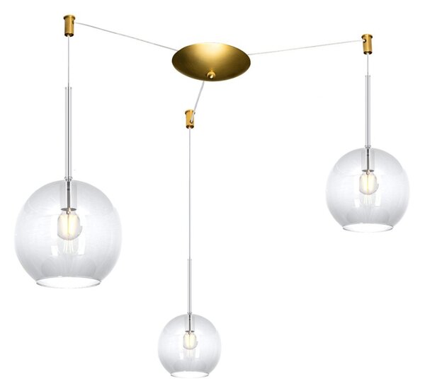 Lampadario classico top light future 1155 os s3 s mix tr e27 led vetro pirex soffiato lampada soffitto - Top Light