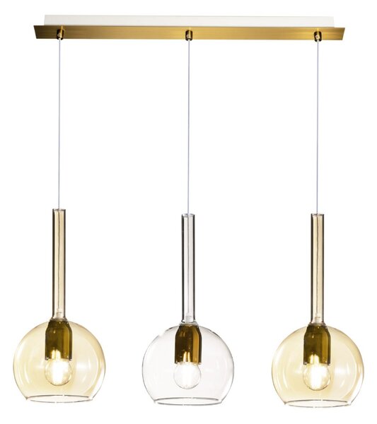 Lampadario classico top light future 1155 os s3 rp ta e27 led vetro pirex soffiato lampada soffitto - Top Light