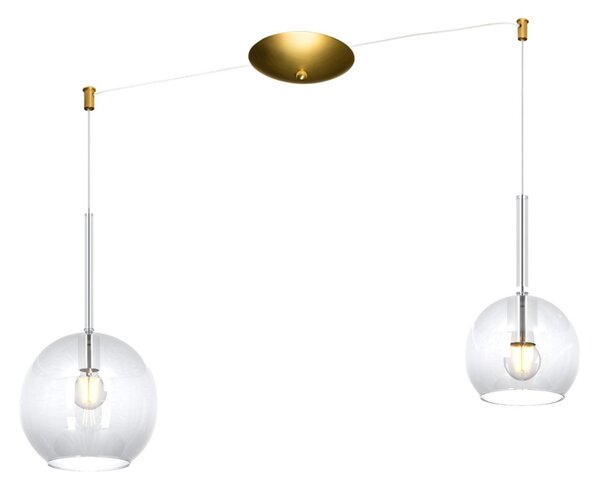 Lampadario classico top light future 1155 os s2 s mix tr e27 led vetro pirex soffiato lampada soffitto - Top Light