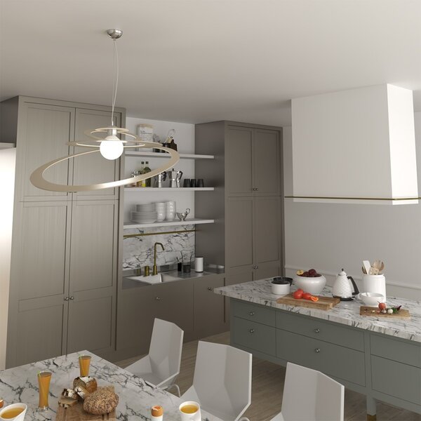 Lampadario moderno metallo top light bungee 1197 s70 e27 led lampada soffitto - Top Light