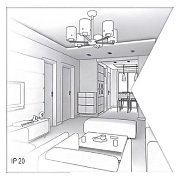 Lampadario moderno illuminando sp greta p tr e27 led vetro sospensione - Illuminando