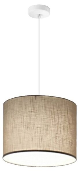 Lampadario illuminando cilindro sp 20 e27 led metallo tessuto sospensione classica moderna - Illuminando