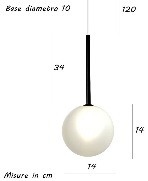 Lampadario moderno illuminando bolle sp1 nr g9 led metallo vetro sospensione - Illuminando