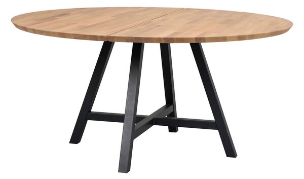 Tavolo da pranzo rotondo con piano in rovere 150x150 cm Carradale - Rowico