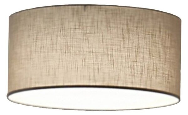 Plafoniera illuminando cilindro pl 43 e27 led metallo tessuto lampada soffitto classica moderna - Illuminando