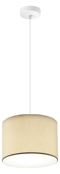 Lampadario illuminando cilindro sp 20 e27 led metallo tessuto sospensione classica moderna - Illuminando