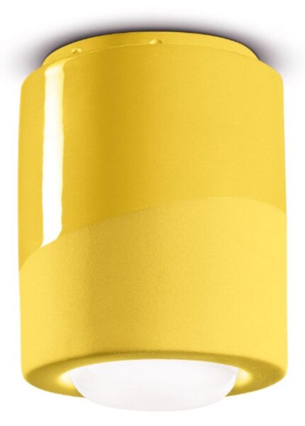 Plafoniera ceramica ferroluce decò pi c986 e27 led lampada soffitto classica moderna - Decò