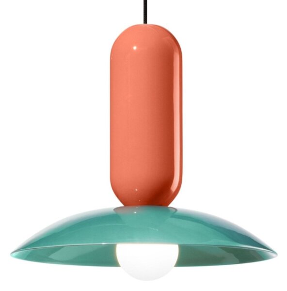 Lampadario ceramica ferroluce decò pau c2630 e27 led sospensione classica contemporanea - Decò