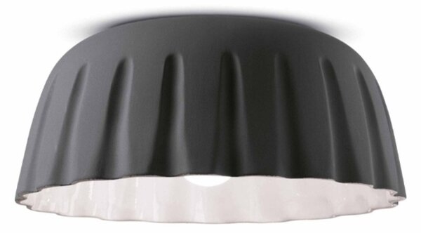 Plafoniera ceramica ferroluce decò madame gres c2572 e27 led lampada soffitto classica moderna - Decò