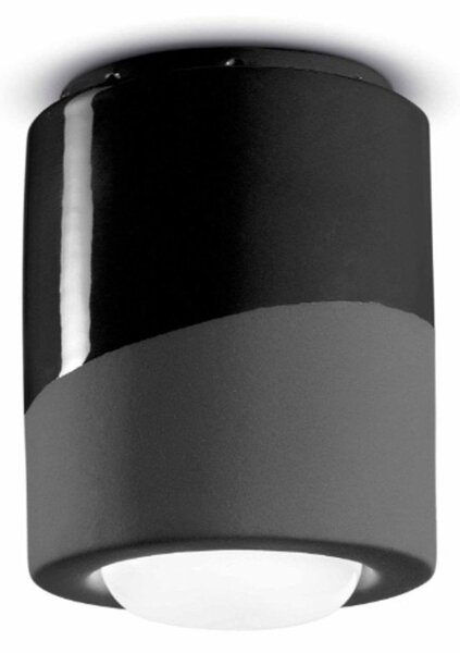 Plafoniera ceramica ferroluce decò pi c986 e27 led lampada soffitto classica moderna - Decò