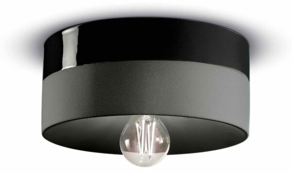 Plafoniera ceramica ferroluce decò pi c1793 e27 led lampada soffitto classica moderna - Decò